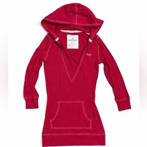 Vintage Y2K Early 2000s Hollister Babydoll Hooded Top